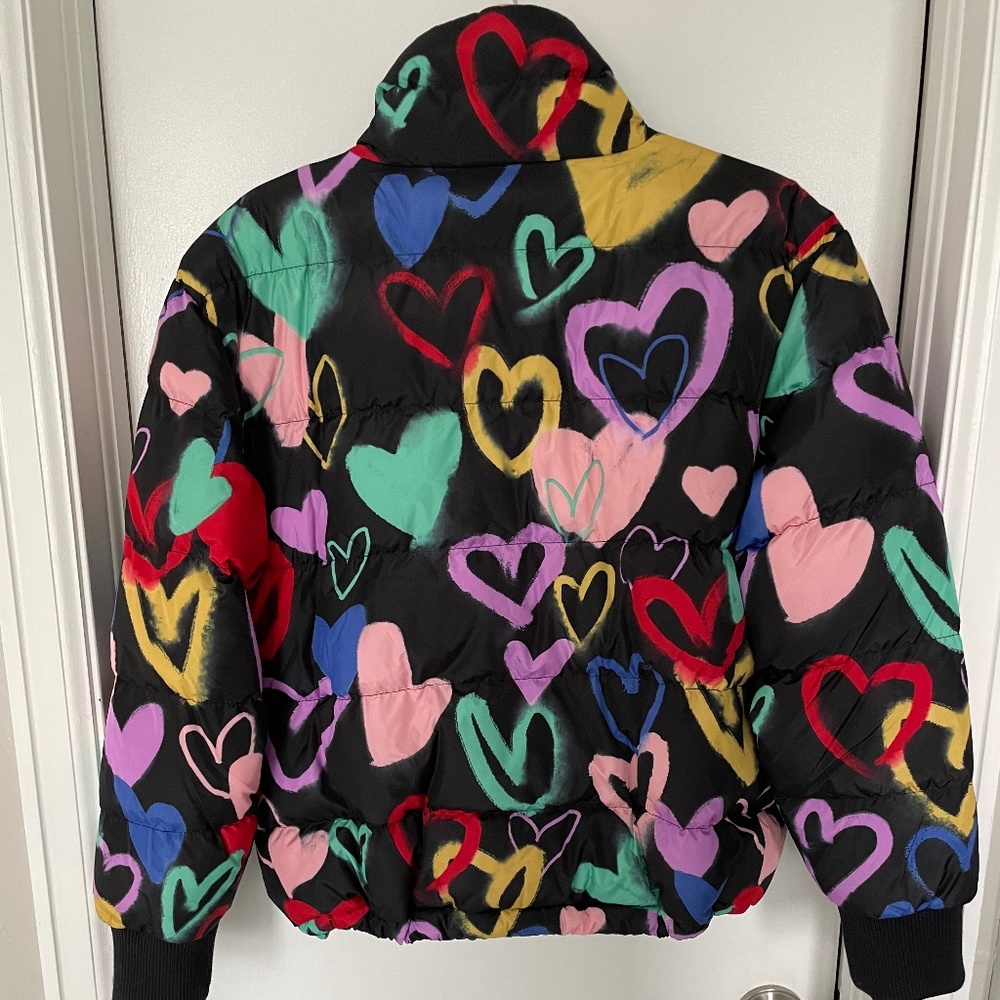 Wild Fable Heart Puffer Jacket, Size XS